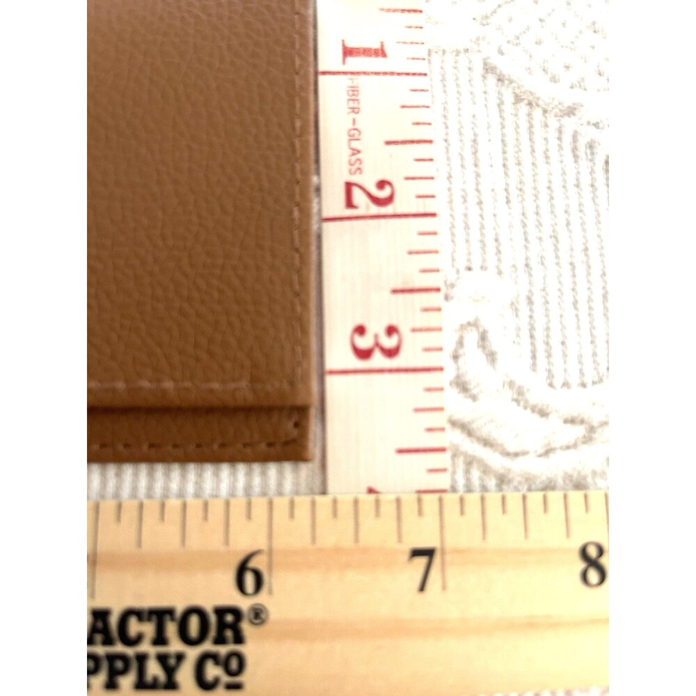 Stone Mountain Made With Love Checkbook Cover Tan Brown Pebbled Texture - Picture 2 of 9
